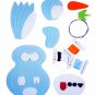 DIY Felt Sewing Kit - Blue Bunny