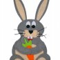DIY Felt Sewing Kit - Grey Bunny