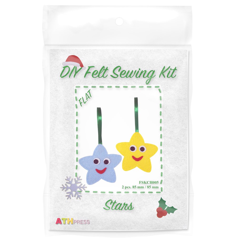 Christmas DIY Felt Sewing Kit Stars