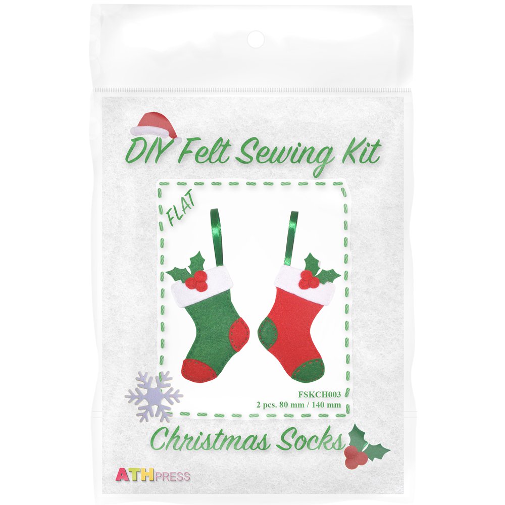 Christmas DIY Felt Sewing Kit Christmas Socks