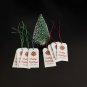 Set of 8 Personalized Christmas Gift Tags with String