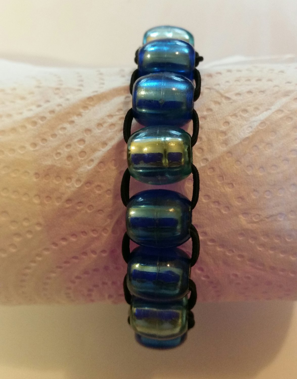 Blue - Handcrafted Bead Work Bracelet 19
