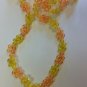 Orange and Lemon Acrylic beaded Necklace handmade