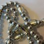 Silver Beaded Necklace handmade