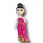 crocheted doll wear thai traditional costume (pink color)