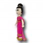 crocheted doll wear thai traditional costume (pink color)