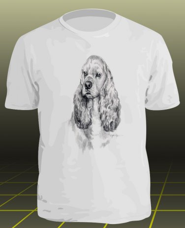 COCKER SPANIEL T-SHIRT - Your dog name on it