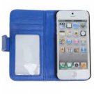 Leather Wallet Stand Case with Card and Photo Slots for iPhone 5