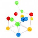 16PCS Plastic Building Block Beads with Four Bright Colors
