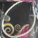 White Leather "Love" Bracelet