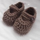 crochet baby shoes newborn or 0-3m boy girl