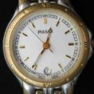 Pulsar v782-x050 Women's Gold Plated Stainless Steel White Dial Quartz Watch