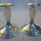 Reed & Barton Pair of Chelsea Sterling Silver 4" Candlesticks