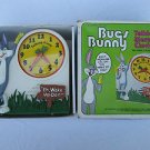 Rare Vintage Bugs Bunny Talking Alarm Clock w/ Original Box - Runs then Stops