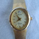Vintage Gold Plated Elgin Diamond Accent Ladies Quartz Watch - New Battery