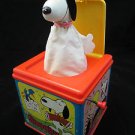1976 Mattel Snoopy Peanuts - Jack In The Box - Works  - 1970's - Actual Photos