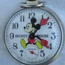 Vintage Bradley Mickey Mouse Pocket Watch - Disney - NM - Working