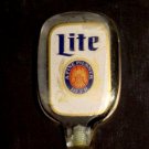 VINTAGE LITE A FINE PILSNER BEER MILLER HI LIFE BEER TAP HANDLE KNOB BREWERIANA