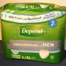 Depend Underwear for Men Maximum Absorbency Large Extra Large 16 Count