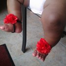 Rosy Red Barefoot Sandals