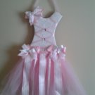 Baby Pink and White bow holder