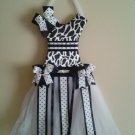 Black and White animal Print bow holder