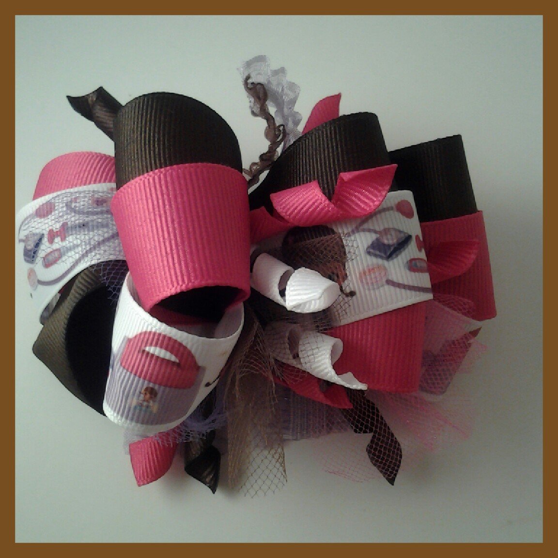 Funky Loop Doc Mcstuffins Hair bow