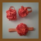 Barefoot Sandals w/matching headband