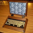 iCog Hades for Apple iPad Air/5 Wooden Steampunk Case w/ Bluetooth Keyboard (Built to order: 4 wks)
