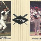 Reggie Jackson Jim Rice Fleer 2002 #21 Dueling Duos Yankees Redsox