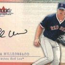 Shea Hillenbrand Fleer 2000 Boston Redsox Autographed Card