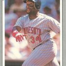 Kirby Puckett Leaf 1991 #21 Preview Card-Typed on back Minnesota Twins