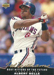 Albert Belle Upper Deck 1992 #T13 Ted Williams Cleveland Indians