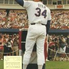 Nolan Ryan Donruss 1994 Baseball Career Salute #1 Texas Rangers Card.