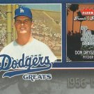Don Drysdale Fleer 2006 #LAD-DD Los Angeles Brooklyn Dodgers MLB Trading Card