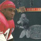 Deion Sanders Fleer 1995 #9 Football Platinum Portraits San Francisco 49ers Card