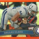 Dallas Clark Topps Chrome 2011 Football #105 Refractor Orange Card Indianapolis