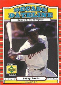 Bobby Bonds Upper Deck 2001 #114 Decade Dateline 30-30 San Francisco Giants MLB