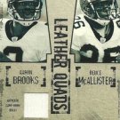 Aaron Brooks Deuce McAllister Leather Quads Donruss Playoff #120/150 Saints