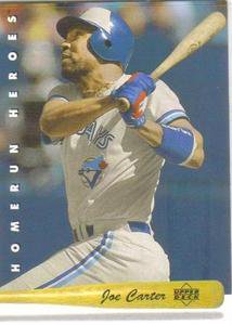 1992 Upper Deck Baseball Joe Carter #HR7 Homerun Heroes