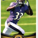 Topps Football Card 2012 #214 Bernard Pierce Baltimore Ravens Rookie Card