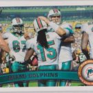 Miami Dolphins Topps Football 2011 #226 Team Card