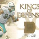 2006 Fleer Ultra Football Jason Taylor #KD-JT Miami Dolphins Insert Card