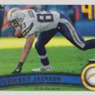 Vincent Jackson Topps Football 2011 #431 San Diego Chargers