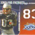 Topps Football 2008 #DYN-DB Deion Branch  New England Patriots