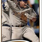 Topps  Baseball  2012 #492 Rickie Weeks Milwaukee Brewers