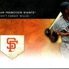 Willie McCovey Topps Baseball 2012 #GM-22San Fracisco Giants Golden Moments Card