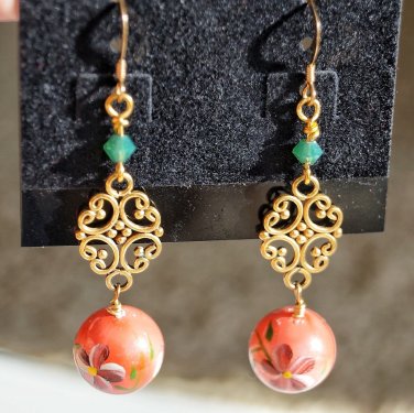 Gold Flower Earrings