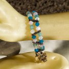 Double Strand Swarovski Opal Bracelet