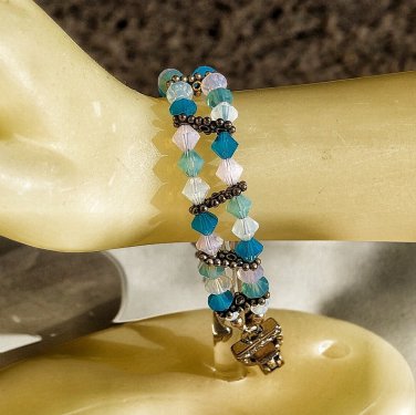 Double Strand Swarovski Opal Bracelet